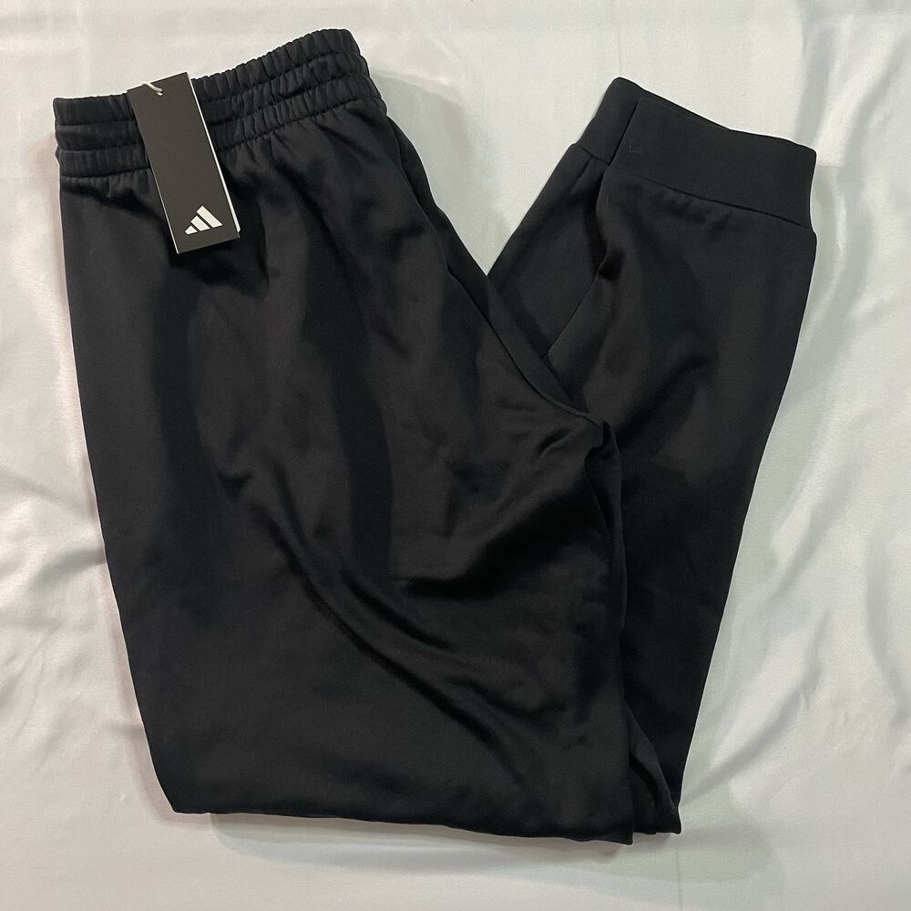 NWT adidas Women’s XL AEROREADY Game And Go Regular Tapered Fleece Pants IM2678
